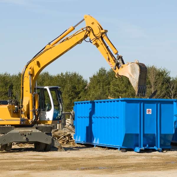 can i choose the location where the residential dumpster will be placed in Grand Marsh WI